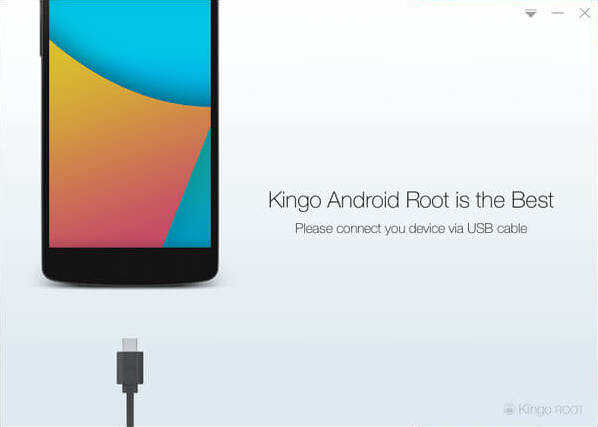 KingoRoot Win版、 というソフトの使い方は非常に簡単です。Android 4.4-6.0.1を root 化できます。